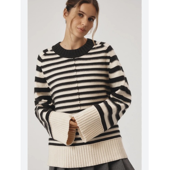 Brand New Maeve The Chandler Crew-Neck Relaxed Pullover Sweater - Picture 1 of 5